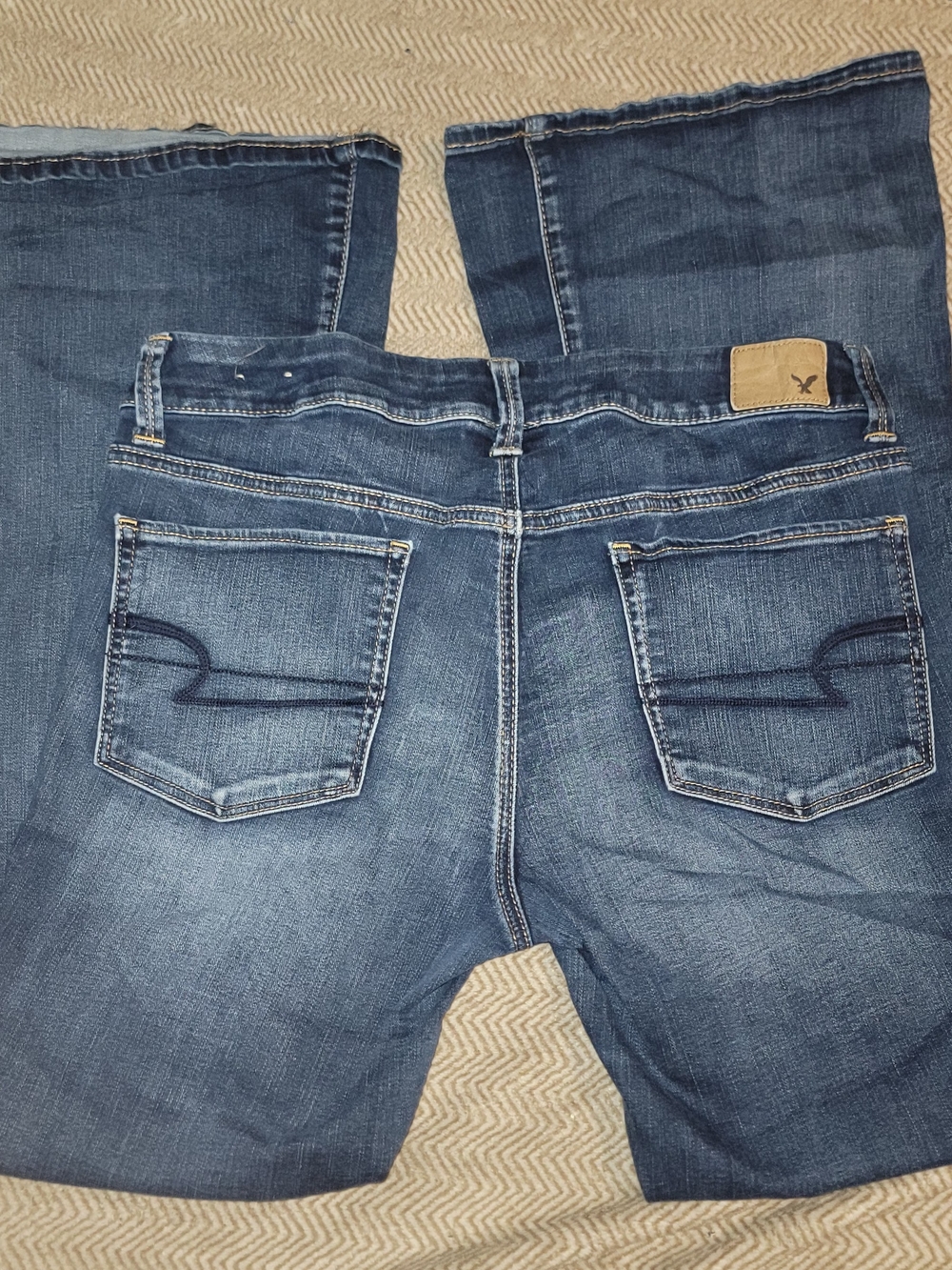 American Eagle Outfitters Women's Boot Cut Jeans - Blue Wash